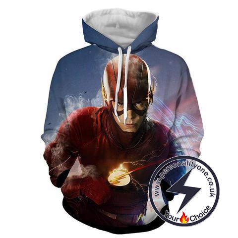 Angry Flash 3D Printed - The Flash Hoodies - Star Lab